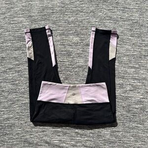 lululemon athletica Black and Purple Leggings